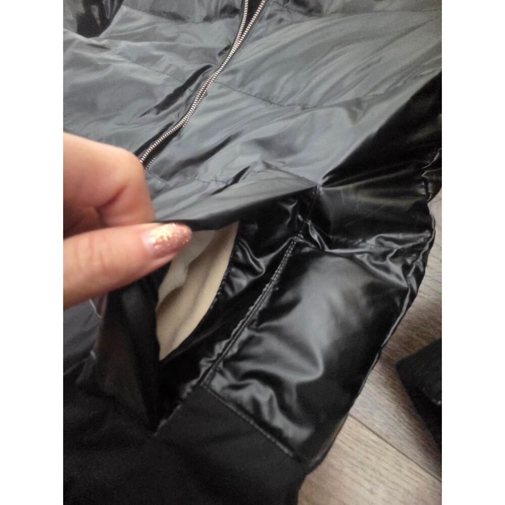 J.Crew Reversible Black Puffer Bomber Jacket with PrimaLoft (Size S) - Picture 7 of 7